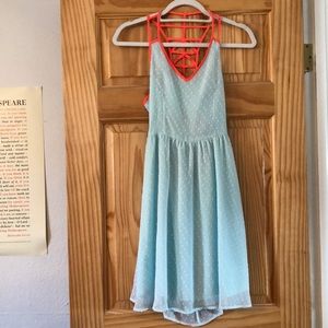 Blue babydoll dress